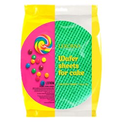LEKORNA WAFLE TORTOWE OKRĄGŁE RAINBOW 90g