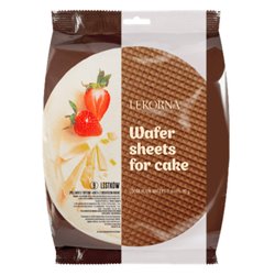 LEKORNA WAFLE TORTOWE OKRĄGŁE KAKAO 90g