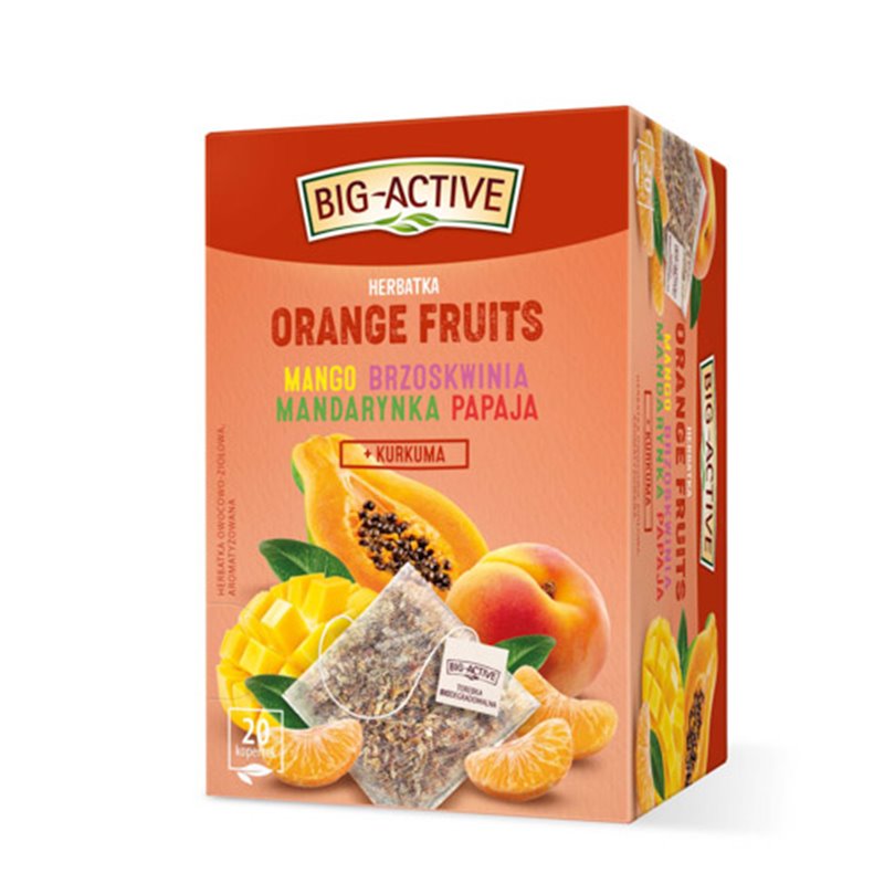 HERBAPOL HERBATA BIG-ACTIVE OWOCOWA ORANGE FRUITS 20x2,25g 45g