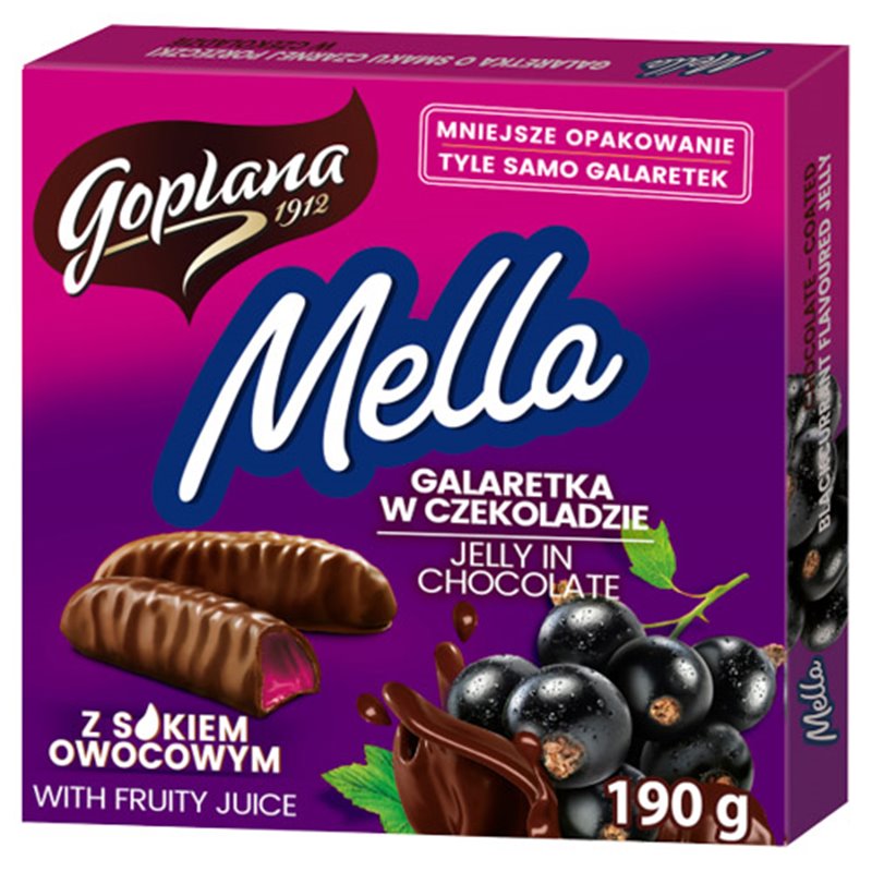 GOPLANA GALARETKA MELLA CZARNA PORZECZKA W CZEK. 190g
