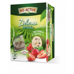 HERBAPOL HERBATA BIG-ACTIVE ZIELONA Z TRUSKAWKĄI GRAVIOLĄ 30g