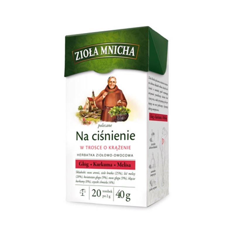 HERBAPOL HERBATA BIG-ACTIVE ZIOŁA MNICHA NA CIŚNIENIE 20x2g 40g