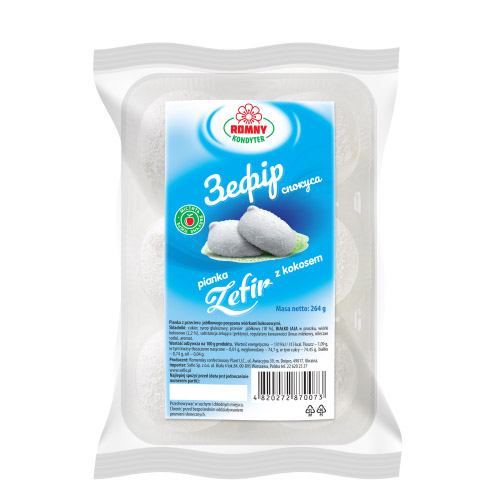 ROMNY BEZA BIAŁA Z KOKOSEM 264gr
