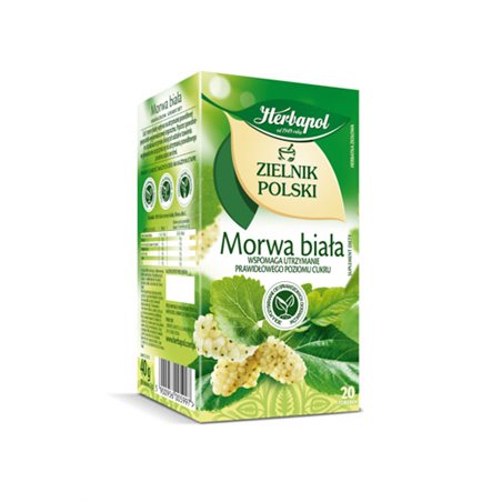 HERBAPOL HERBATA ZIELNIK POLSKI MORWA BIAŁA 20x2g 40g