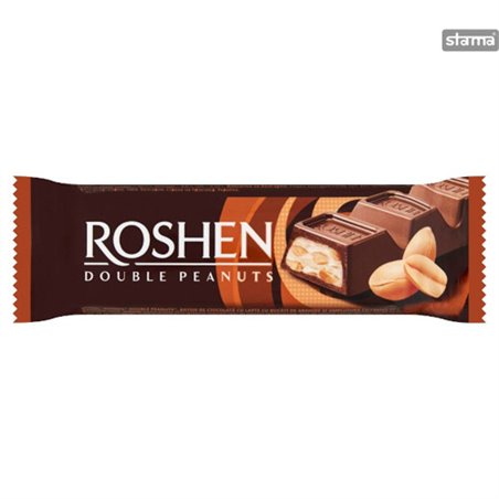ROSHEN BATON CZEKOLADOWY Z ORZESZKAMI ZIEMNYMI 29g