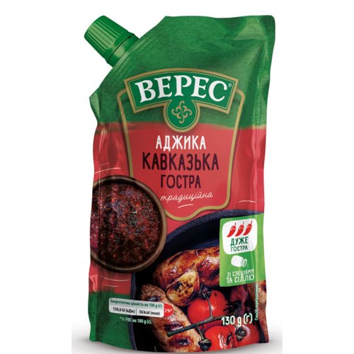 VERES SOS ADZYKA PO KAUKASKU PIKANTNA 130g
