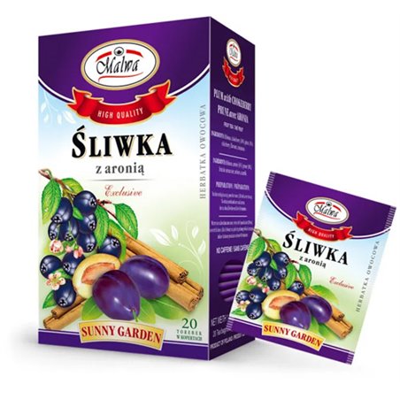 MALWA HERBATA EXCLUSIVE ŚLIWKA Z ARONIA 20x2g 40g