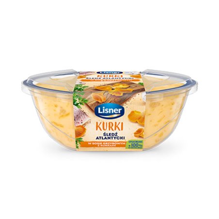 LISNER FILETY SLEDZIOWE W SOSIE ŚMIETANOWYM Z KURKAMI 280g