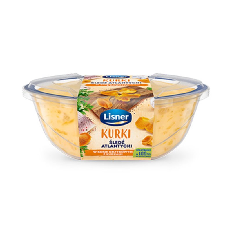 LISNER FILETY SLEDZIOWE W SOSIE ŚMIETANOWYM Z KURKAMI 280g