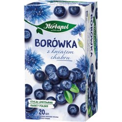 HERBAPOL HERBATA KWIATY POLSKIE BORÓWKA Z CHABREM 20x2g 40g