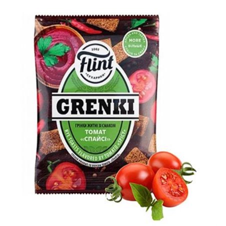 FLINT SUCHARKI PSZENICZNO ŻYTNIE POMIDOR 70g