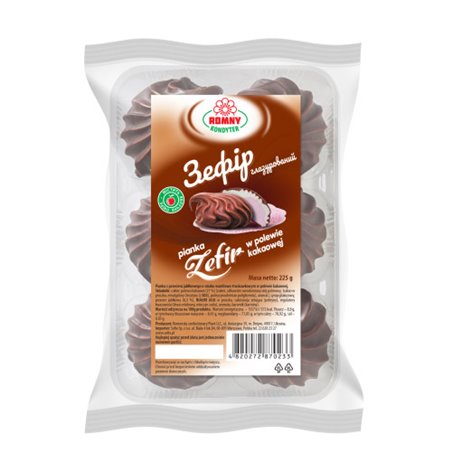 ROMNY BEZA BIAŁA W CZEKOLADZIE 225g