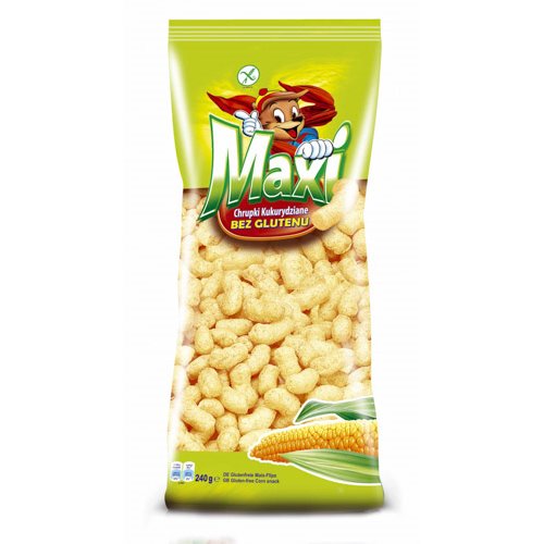 EUROSNACK CHRUPKI MAXI KUKURYDZIANE NATURALNE 240g
