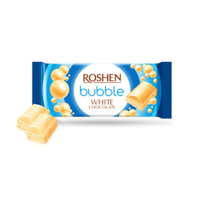 ROSHEN CZEKOLADA BIAŁA BUBLE 80g