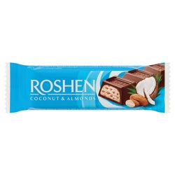 ROSHEN BATON CZEKOLADOWY Z KOKOSEM I MIGDAŁAMI 29g