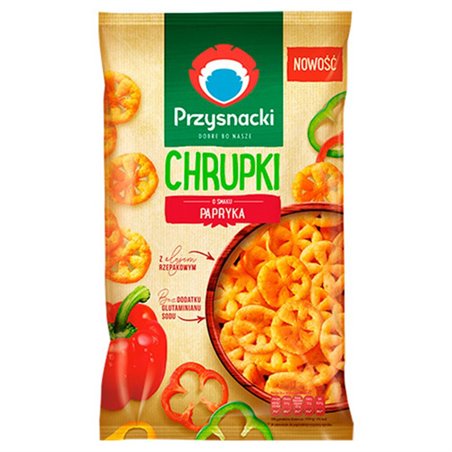 PRZYSNACKI CHIPSY Z PAPRYKĄ 120g
