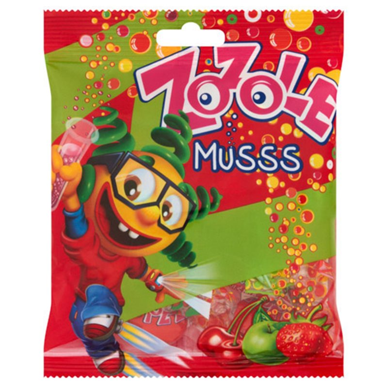 MIESZKO CUKIERKI ZOZOLE MUSSS JABŁKO TRUSKAWKA 75g