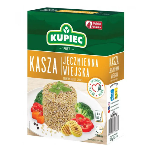 KUPIEC KASZA JĘCZMIENNA WIEJSKA 4x80g 320g