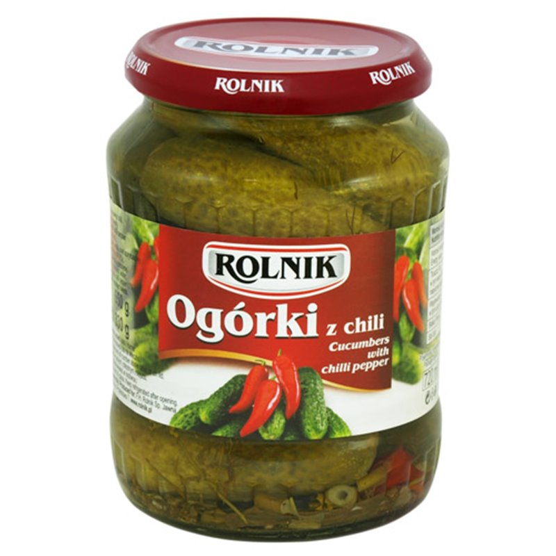 ROLNIK OGÓRKI KOSNERWOWE Z CHILI 720ml/650G