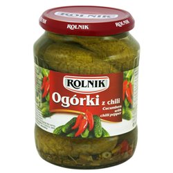 ROLNIK OGÓRKI KOSNERWOWE Z CHILI 720ml/650G