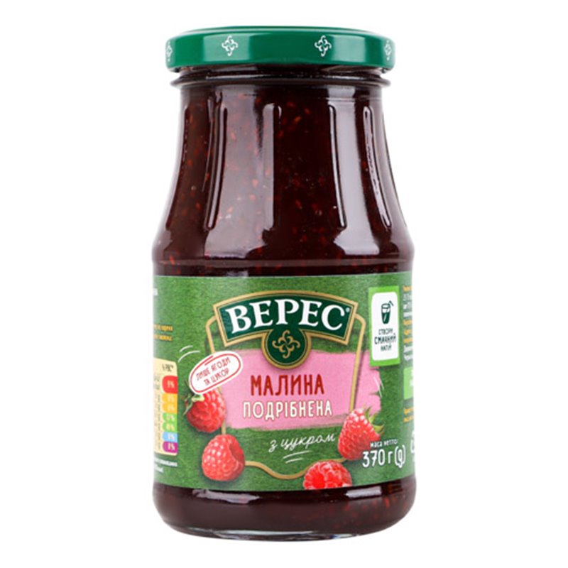VERES OWOCE MALINA  ROZDROBNIONA 350g