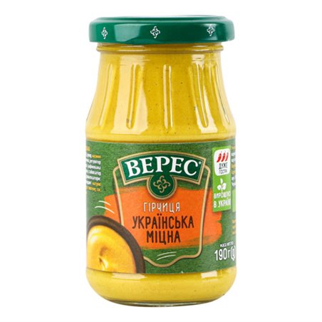 VERES MUSZTARDA UKRAIŃSKA OSTRA 190g