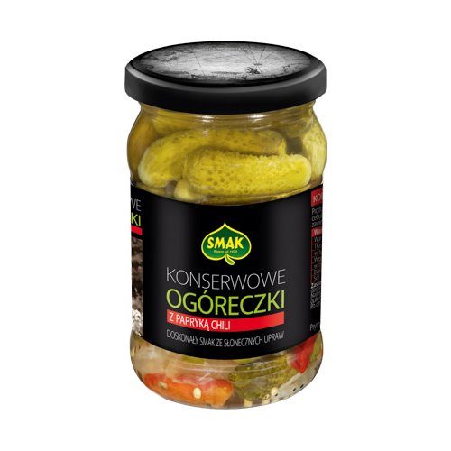SMAK OGÓRECZKI KONSERWOWE CHILLI 300g/150g