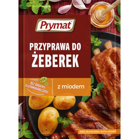 PRYMAT PRZYPRAWA DO ŻEBEREK Z MIODEM 20g