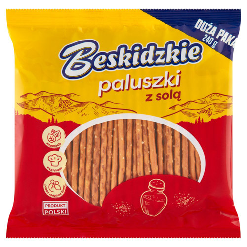 AKSAM PALUSZKI BESKIDZKIE Z SOLĄ 240g