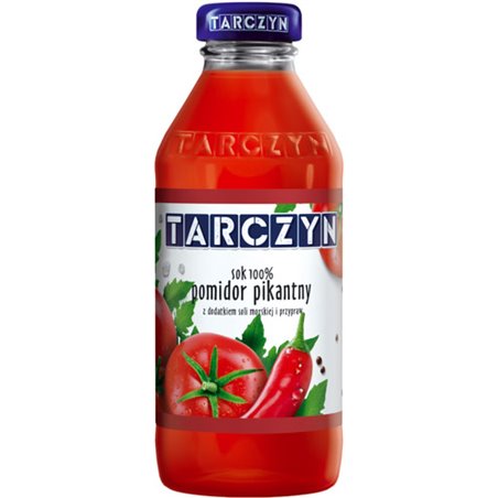 TARCZYN SOK POMIDOROWY PIKANTNY 100% 300ml