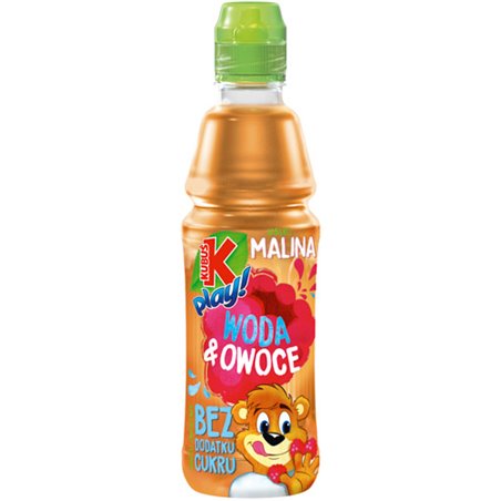 KUBUŚ WODA&OWOCE PLAY JABKO MALINA 400ml