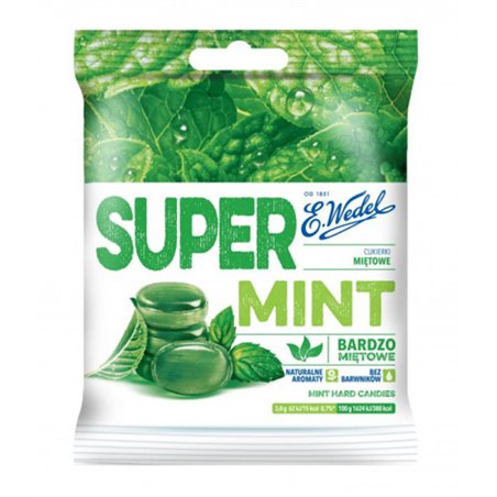WEDEL LANDRYNKI TWARDE SUPERMINT 90g