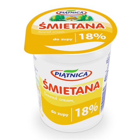 PIĄTNICA ŚMIETANA 18% 400g