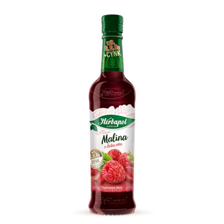 HERBAPOL SYROP MALINA Z DZIKĄ RÓŻA 420ML