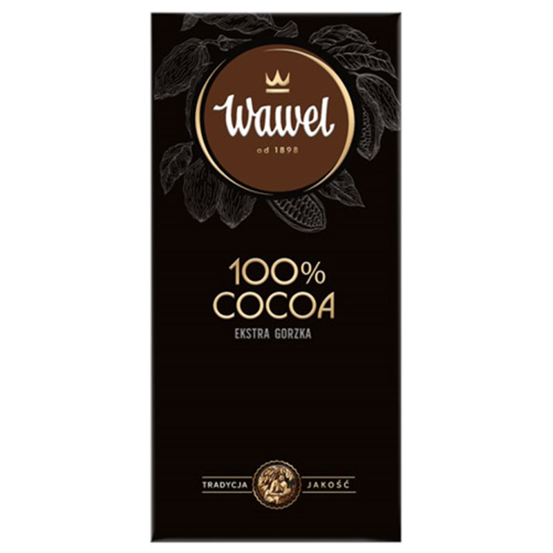 WAWEL CZEKOLADA PREMIUM 100% KAKAO GORZKA 80g