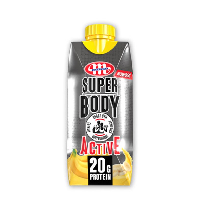 MLEKOVITA NAPÓJ PROTEIN SUPER BODY BANNAN 350g