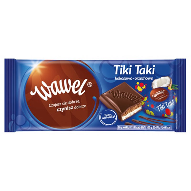 WAWEL CZEKOLADA TIKI TAKI Z NADZIENIEM 100g