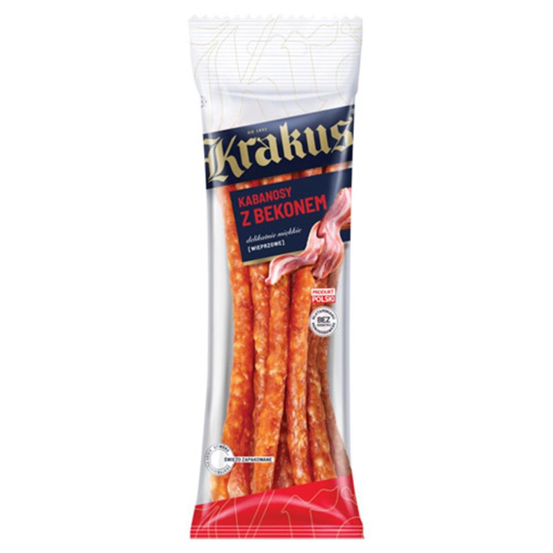 KRAKUS KABANOS WIEPRZOWY Z BEKONEM 95g