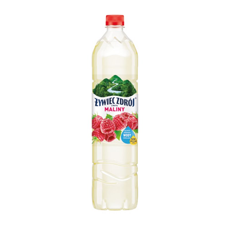 ŻYWIEC ZDRÓJ WODA N/GAZ 20% SOKU MALINA 1,2L