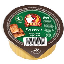 PROFI PASZTET WIEPRZOWY Z WĘDZONKĄ 130g