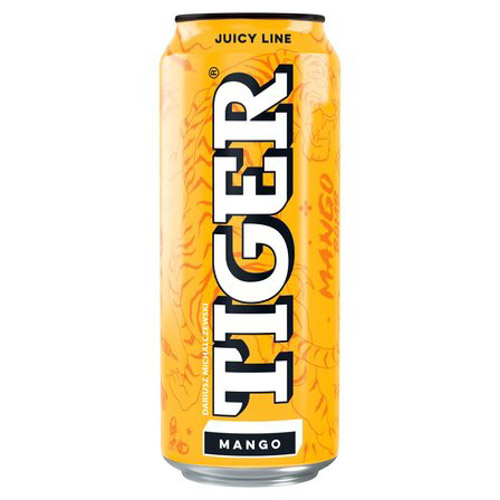 GELLWE NAPÓJ TIGER ENERGETYCZNY UFO LOW CAFFEINE MANGO 500ml
