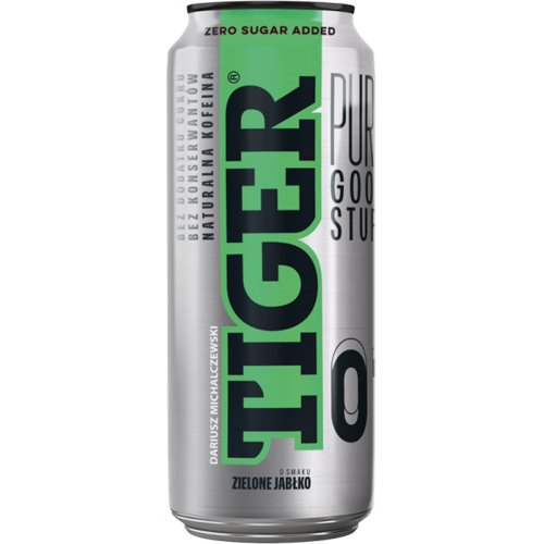 GELLWE NAPÓJ TIGER ENERGETYCZNY PURE ZIELONE JABŁKO 500ml