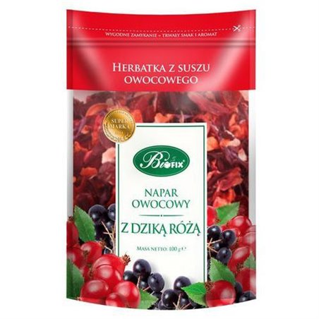 BIFIX HERBATA NAPAR OWOCOWY Z DZIKĄ RÓŻĄ 100g