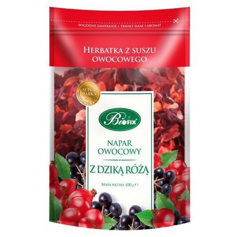 BIFIX HERBATA NAPAR OWOCOWY Z DZIKĄ RÓŻĄ 100g