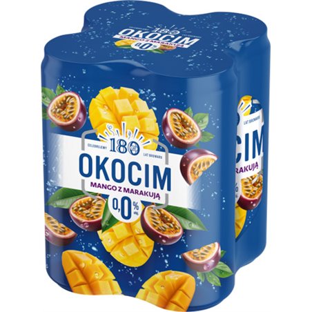 OKOCIM ΜΠΥΡΑ 0% ΜΑΓΚΟ ΜΕ ΦΡΟΥΤΟ ΠΑΘΟΥΣ  ΚΟΥΤ. 500ML