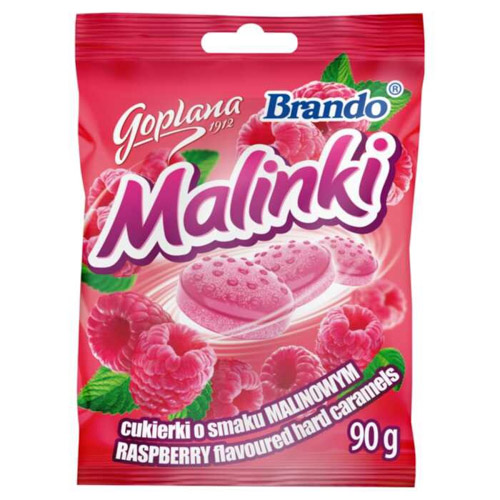 GOPLANA LANDRYNKI BRANDO MALINOWE 90g