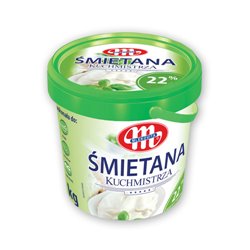 MLEKOVITA ŚMIETANA KUCHMISTRZA 22% TERMIZOWANA 1kg