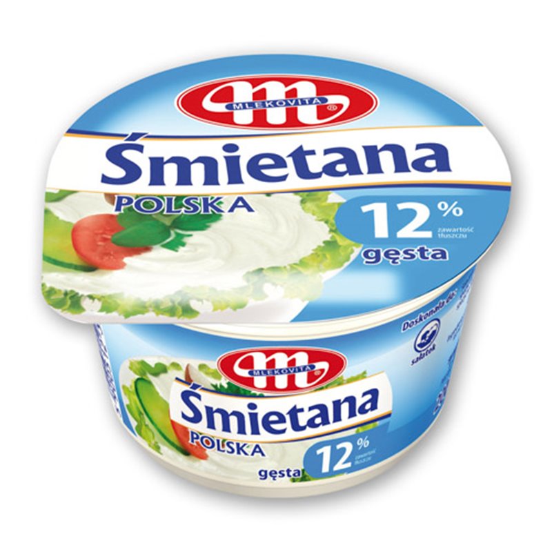MLEKOVITA ŚMIETANA POLSKA 12% 200g