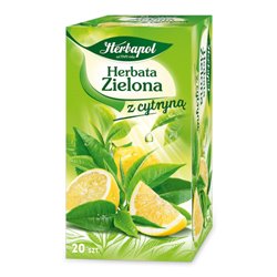 HERBAPOL HERBATA ZIELONA Z CYTRYNĄ 20x1,7g 34g