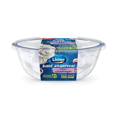 LISNER FILETY ŚLEDZIOWE W SOSIE CZOSNKOWYM 280g